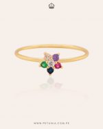 Anillo Roseta multicolor