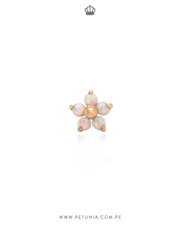 Piercing Roseta Opalo 8 mm