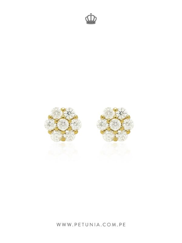 Aretes Roseta Bubu dorado