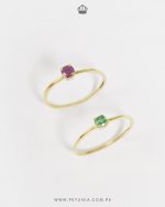 Anillo Solitario Esmeralda - Imagen 3