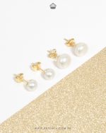 Aretes Perla oro 18k
