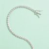 Pulsera Tennis Bezel Moissanita 2mm