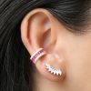 Aretes Trepador Ivy plata