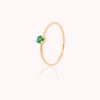 Anillo Solitario Esmeralda
