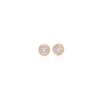 Aretes Solitario Bezel 4mm