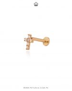 Piercing cruz cristales mini - Imagen 2