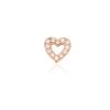 Piercing Corazon calado cristal 6mm
