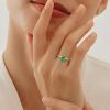 Anillo Esmeralda gota