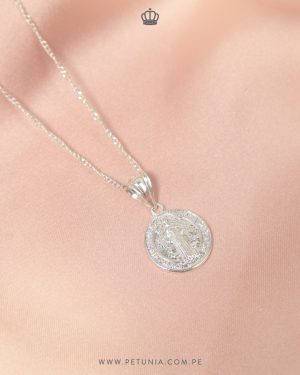 Cadena San Benito plata 13 mm