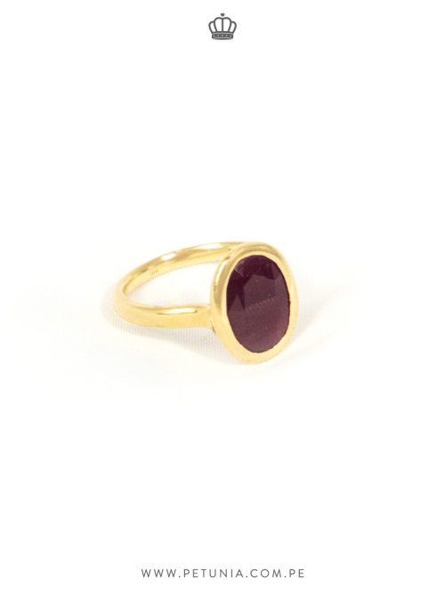Anillo Rubi bezel