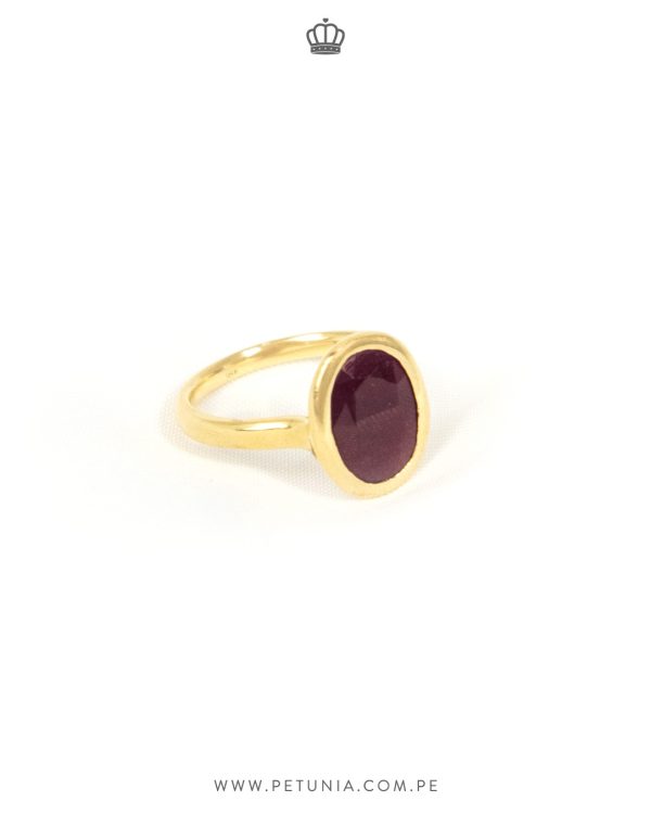 Anillo Rubi bezel