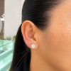 Aretes Layla 9mm Moissanita dorado