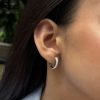 Argollas Georgina Moissanita plata