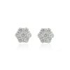 Aretes Layla 9 mm Moissanita plata