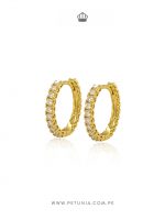 Argolla Juliette Moissanita dorado