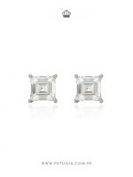 Aretes Bianca cubo plata