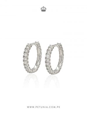 Argolla Juliette Moissanita plata