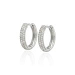 Argollas Georgina Moissanita plata