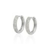 Argollas Georgina Moissanita plata