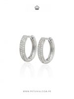 Argollas Georgina Moissanita plata