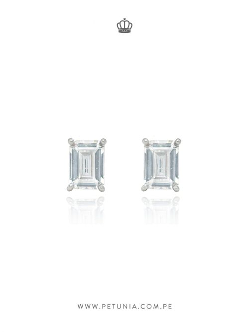 Aretes Baguette cristal