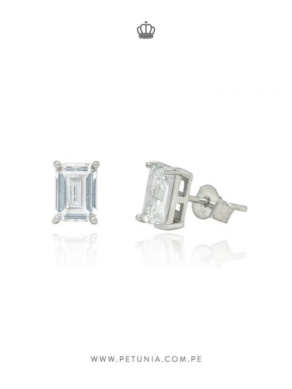 Aretes Baguette cristal - Imagen 2