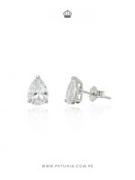 Aretes Bianca gota plata - Imagen 2