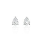 Aretes Bianca gota plata
