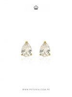 Aretes Bianca gota dorado