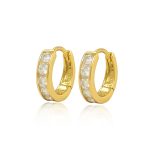 Argolla Solange Moissanita dorado