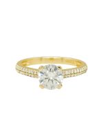 Anillo Amelie Moissanita dorado
