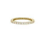 Anillo Abigail slim Moissanita dorado