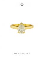 Anillo Nina Moissanita dorado