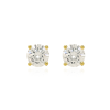 Aretes Stud Moissanita Dorado 6 mm
