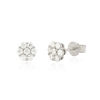 Aretes Layla Moissanita plata 7mm