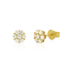 Aretes Layla Moissanita dorado 7mm