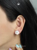Aretes flor nacar - Imagen 2