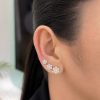 Aretes Layla Moissanita 8mm dorado