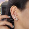 Aretes Layla Moissanita 8mm plata