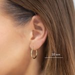 Argollas Adiamantadas 20 mm