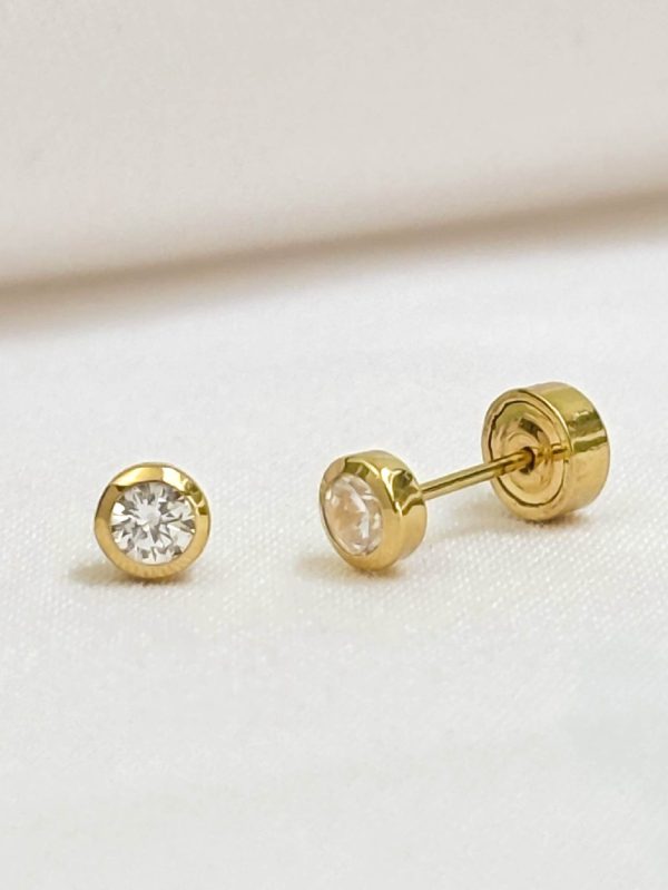 Aretes Circon Redondo