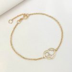 Pulsera 3 Corazones oro