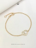 Pulsera 3 Corazones oro