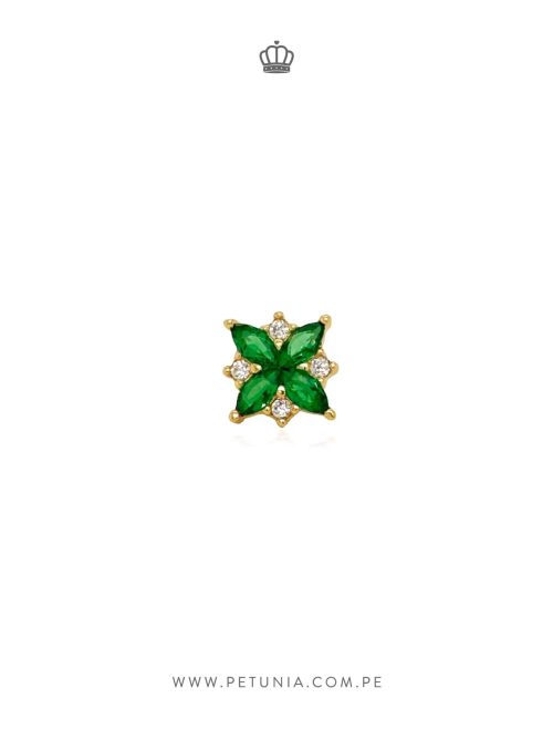 Piercing Gala verde 6 mm