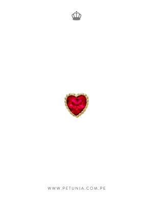 Piercing Ilusion heart rojo