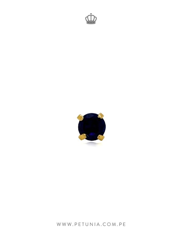 Piercing Vanessa cristal azul 3 mm - Imagen 2