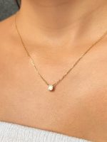 Cadena Kelly Moissanita dorado - Imagen 2