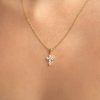 Cadena Gia Petit Moissanita dorado
