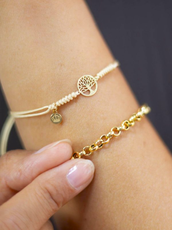 Pulsera Lia arbol oro - Imagen 3