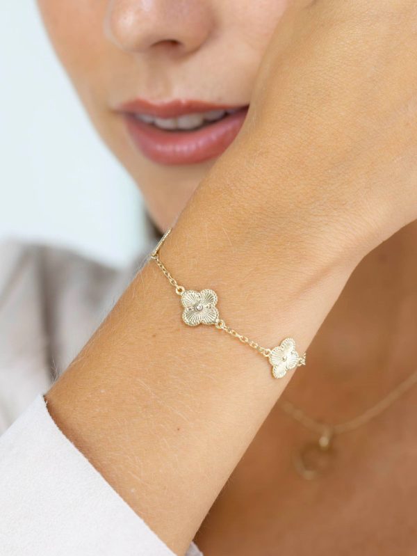 Pulsera Amanda Multiflores oro - Imagen 2